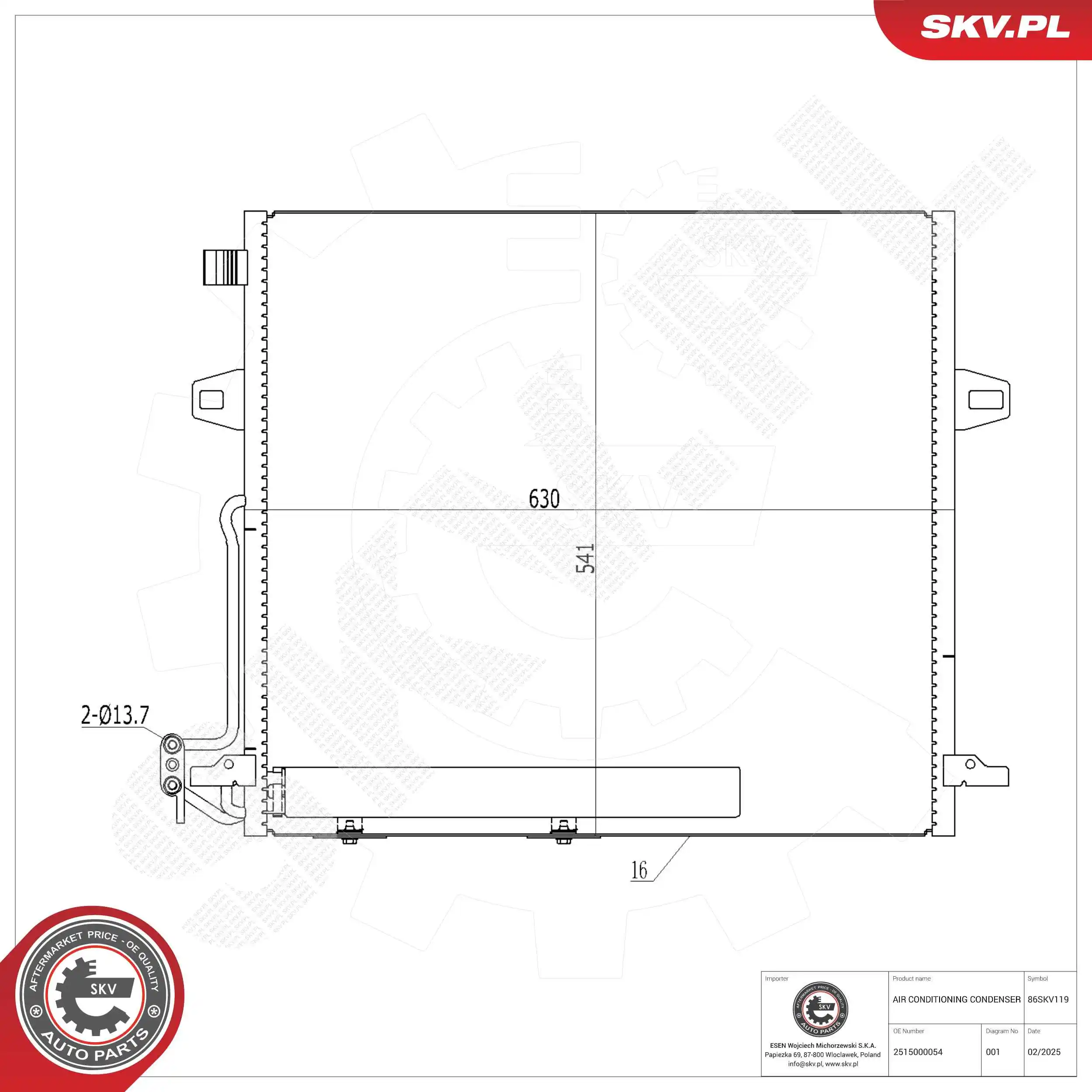 Condenser, air conditioning